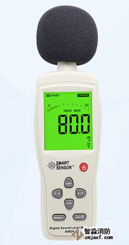 數(shù)字聲級計(jì)量程：30dB～130dB；精度：1.5dB